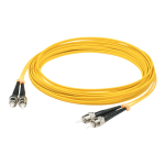 AddOn 3m ST OS1 Yellow Patch Cable - Patch cable - ST/UPC single-mode (M) to ST/UPC single-mode (M) - 3 m - fiber optic - duplex - 9 / 125 micron