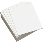 Lettermark Custom Cut Sheets, Letter Size (8 1/2in x 11in), 2500 Sheets Total, Prepunched Top, 5-Hole, 20 Lb, 500 Sheets Per Ream, Pack Of 5 Reams