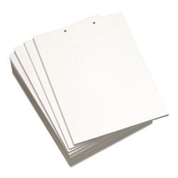 Lettermark Custom Cut Sheets, Letter Size (8 1/2in x 11in), 2500 Sheets Total, Prepunched Top, 2-Hole, 20 Lb, 500 Sheets Per Ream, Pack Of 5 Reams