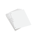 Lettermark Custom Cut Sheets, Letter Size (8 1/2in x 11in), 2500 Sheets Total, Prepunched Left, 5-Hole, 20 Lb, 500 Sheets Per Ream, Pack Of 5 Reams