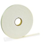 3M 4466 Double Sided Foam Tape, 1/2in x 5 Yd., White, 1/16in