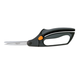 Fiskars Easy Action Scissors, 8in, Gray, Pointed