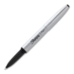 Sharpie Stainless Steel Refillable Pen, Fine Point, Stainless Steel Barrel, Black Ink, 1 pack