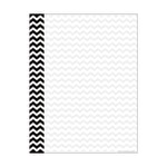 Barker Creek Computer Paper, 8 1/2in x 11in, Black Chevron, Pack Of 50 Sheets