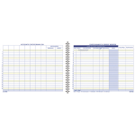 Adams Check Payment And Deposit Register, 8 1/2in x 11in, Blue