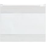 Partners Brand 3 Mil Slide Seal Reclosable White Block Poly Bags, 9in x 12in, Clear, Case Of 100