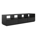 Sauder Morgan Main Entertainment Credenza with Drawers, 19-3/8inH x 80inW x 20inD, Black