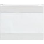 Partners Brand 3 Mil Slide Seal Reclosable White Block Poly Bags, 4in x 6in, Clear, Case Of 100