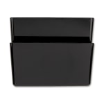 OIC Wall Mountable Space-Saving Files, Letter Size, Black