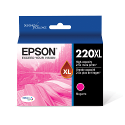 Epson 220XL DuraBrite High-Yield Magenta Ink Cartridge, T220XL320-S