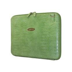 Mobile Edge Faux-Croc 14.1in Techstyle Portfolio - Notebook carrying case - 14.1in - green