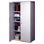 Iceberg OfficeWorks Storage Cabinet, 72inH x 36inW, Platinum