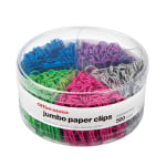 Office Depot Brand Paper Clips, Pack Of 500, Jumbo, Assorted Colors