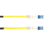 Black Box Fiber Optic Duplex Patch Network Cable - 9.80 ft Fiber Optic Network Cable for Transceiver, Switch, Server, Network Device - First End: 2 x LC Network - Male - Second End: 2 x LC Network - Male - 10 Gbit/s - Patch Cable - OFNR - 9/125 Âµm