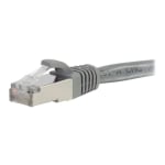 C2G 25ft Cat6 Ethernet Cable - Snagless Shielded (STP) - Gray - Patch cable - RJ-45 (M) to RJ-45 (M) - 25 ft - screened shielded twisted pair (SSTP) - CAT 6 - molded, snagless, stranded - gray