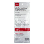 Office Depot Brand Fastener Locks, 5in, Clear, Pack Of 100 Fastener Locks