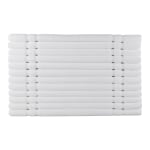 1888 Mills Crown Touch Bath Mats, 21in x 32in, White, Pack Of 60 Mats