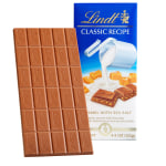 Lindt Classic Recipe Bars, Crunchy Caramel With Sea Salt, 4.4 Oz, Box Of 12