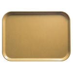 Cambro Camtray Rectangular Serving Trays, 15in x 20-1/4in, Earthen Gold, Pack Of 12 Trays