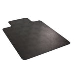 Deflecto Chair Mat, For Hard Floors, 18in Wide Lip, 36in x 48in, Black