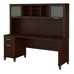 Sauder Costa Large Hutch, Coffee Oak