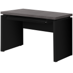 Monarch Specialties Selene 48inW Computer Desk, Black/Gray