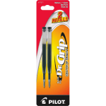 Pilot Dr. Grip Center Of Gravity Ballpoint Pen Refills, Medium Point, 1.0 mm, Black, Pack Of 2 Refills