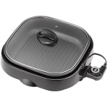 Aroma ASP-218B 4-Quart 3-In-1 Grillet, 7-3/4inH x 16inW x 14inD, Black