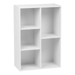 IRIS 35inH 5-Compartment Organizer Bookcase, White