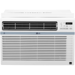 LG Window-Mounted Air Conditioner, 10,000 BTU, 15inH x 23 5/8inW x 22 3/16inD, White