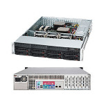 Supermicro SuperChassis SC825TQ-563LPB Rackmount Enclosure - Rack-mountable - Black - 2U - 8 x Bay - 3 x Fan(s) Installed - 560 W - EATX, ATX Motherboard Supported - 8 x External 3.5in Bay - 7x Slot(s) - 2 x USB(s)