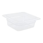 Cambro 1/6 Size Camwear Food Pan 3in x 7in x 7in, Clear