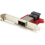 StarTech.com Mini-SAS Adapter - Dual SFF-8643 to SFF-8644 - with Full and Low-Profile Brackets - 12Gbps