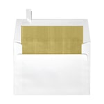 LUX Square Envelopes, 6 1/2in x 6 1/2in, Self-Adhesive, Gold/White, Pack Of 500