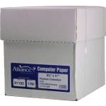 Alliance Carbonless Computer Paper, 9in x 11in, White/Canary, 15 lb