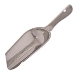 Update International Bar Ice Scoop, 6 Oz, Silver