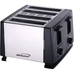 Brentwood Toaster - Toast - Brushed Stainless Steel, Black