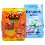 Hersheys Easter Bundle, Reeses Eggs And Milk Chocolate Kisses, Pack Of 2 Varities