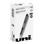 uni-ball Jetstream Ballpoint Pens, Bold Point, 1.0 mm, Black Barrel, Black Ink, Box Of 12