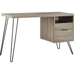 Ameriwood Home Landon 45inW Writing Desk, Distressed Gray Oak