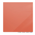 Ghent Aria Low Profile Glassboard, Magnetic, 48inH x 48inW, Square, Peach