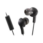 JVC HA-FR6 Gumy PLUS - Earphones with mic - in-ear - wired - noise isolating - olive black