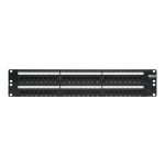 Eaton Tripp Lite Series 48-Port Cat6 Cat5 Patch Panel Rackmount 110 Punch Down RJ45 Ethernet 1URM 568B - Patch panel - CAT 6 - 19in - 48 ports