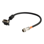 C2G RapidRun VGA (HD15) Right Angle Flying Lead - Video cable - VGA - 15 pin RapidRun male to HD-15 (VGA) male - 1.5 ft - shielded - black - right-angled connector