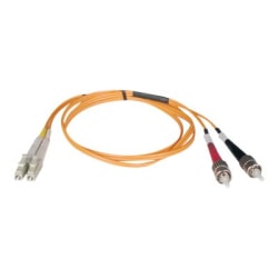 Tripp Lite 1M Duplex Multimode 62.5/125 Fiber Optic Patch Cable LC/ST 3ft 3ft 1 Meter - LC Male - ST Male - 3.28ft