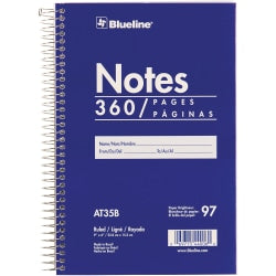 TOPS Gold Fibre Ruled Perforated Writing Pads, Letter Size, 50 Sheets, Pack Of 4