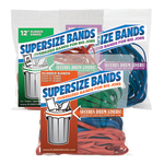 Alliance Rubber SuperSize Bands, Assorted Colors/Sizes, Bag Of 24