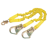 ShockWave2 100% Shock Absorbing Lanyard, 6 ft, Self-Locking Snap, 310 lb Capacity