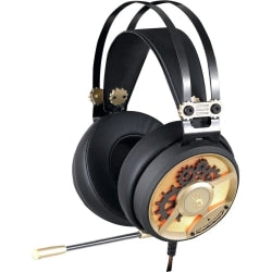 Bloody Gaming Chronometer M660 Headset - Stereo - Mini-phone (3.5mm) - Wired - 16 Ohm - 20 Hz - 20 kHz - Over-the-head - Binaural - Circumaural - 4.27 ft Cable - Omni-directional, Noise Cancelling Microphone - Black, Gold