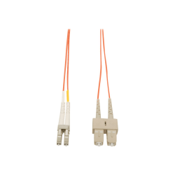 Tripp Lite 1M Duplex Multimode 50/125 Fiber Optic Patch Cable LC/SC 3ft 3ft 1 Meter - LC Male - SC Male - 3.28ft